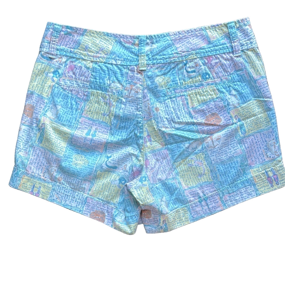 Lilly Pulitzer Pastel Astrology Print Cotton Callahan Shorts Size 2 Vibrant Chic - Picture 6 of 17